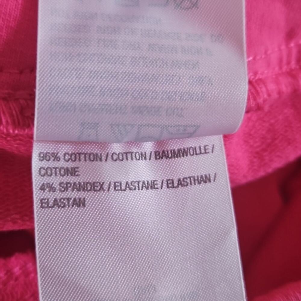 Dream Jeans Women Large Short Pink Capri Pants w/ Decorative rhinestone heart - Picture 3 of 6